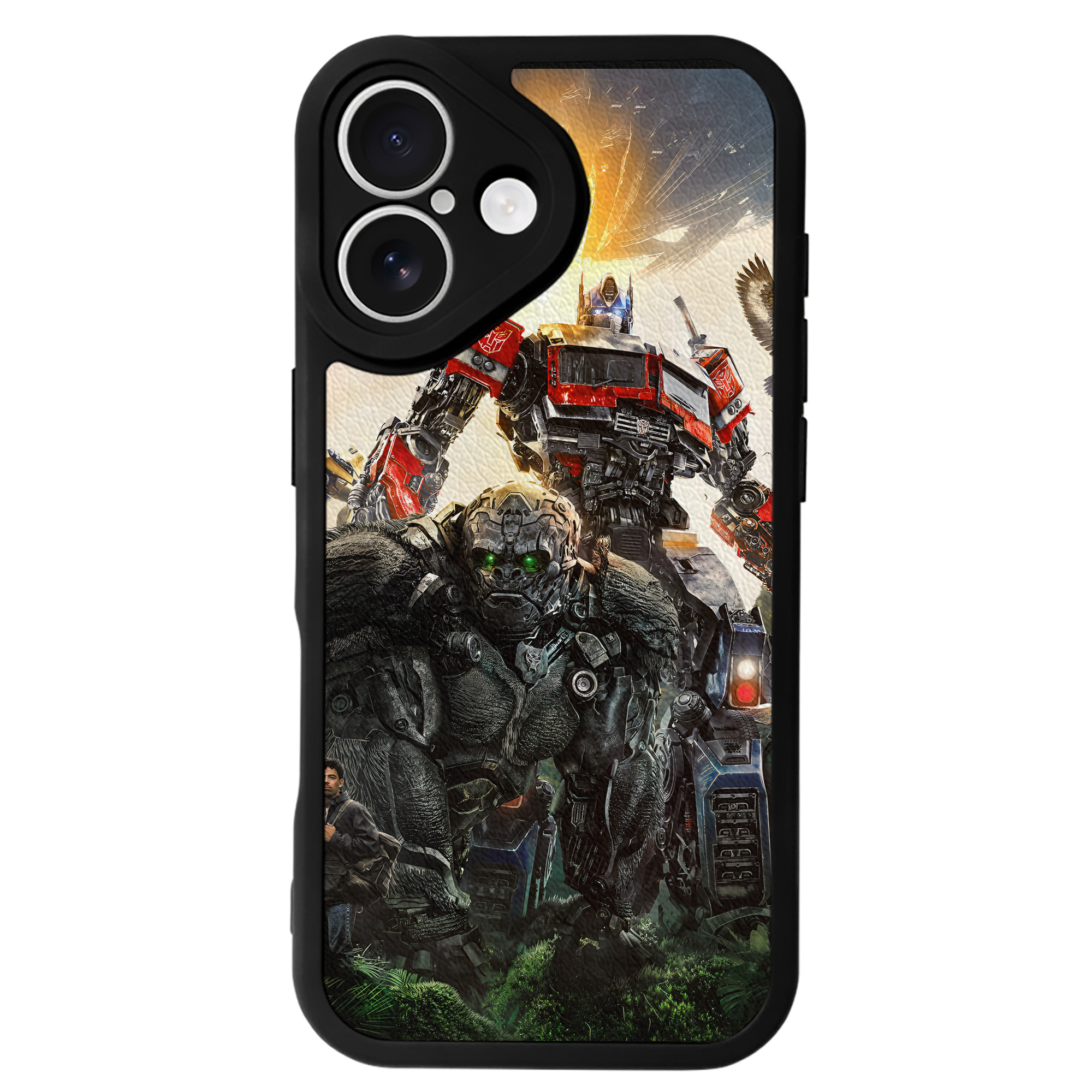 （画像用） Transformers トランスフォーマー 【iPhone 16シリーズ対応】シリコンスマホケース（レザー調） 材質：シリコン